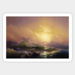 The Ninth Wave (1850) Ivan Aivazovsky Sticker